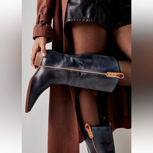 We The Free Montage Tall Boots in Washed Black Size 8.5